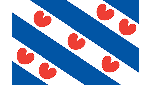 Vlag provincie Friesland Provincievlag Friesland - 600 * 337 pixels